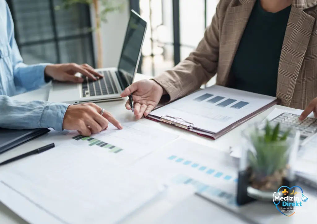 Gemeinsame Analyse und Besprechung medizinischer Unterlagen