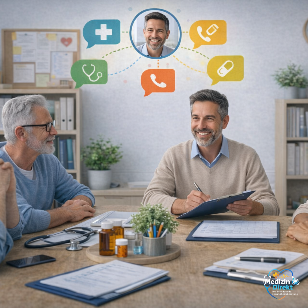 Abstimmung zwischen Patient und medizinischen Fachpersonen mit vernetzter Kommunikation