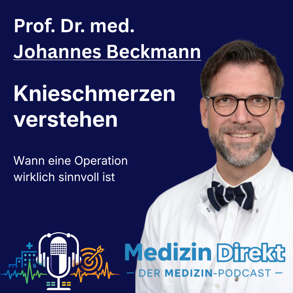 MEDIZIN DIREKT Podcastcover – Beckmann - Knieschmerzen